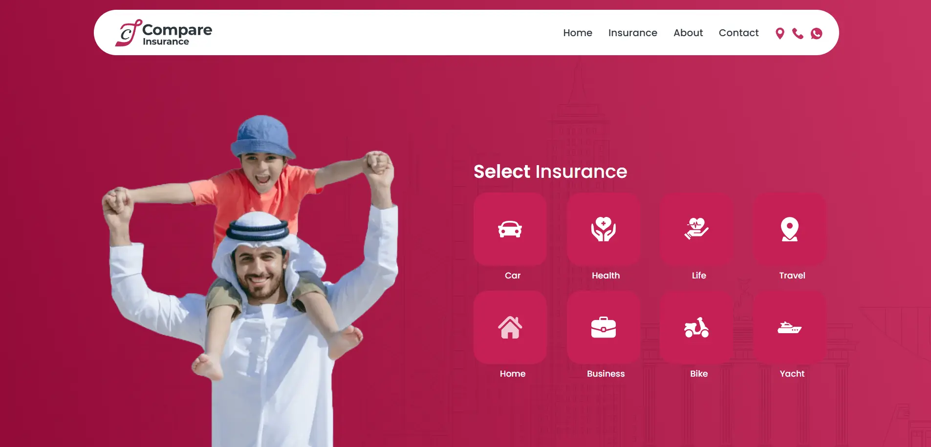 compare insurance homepage